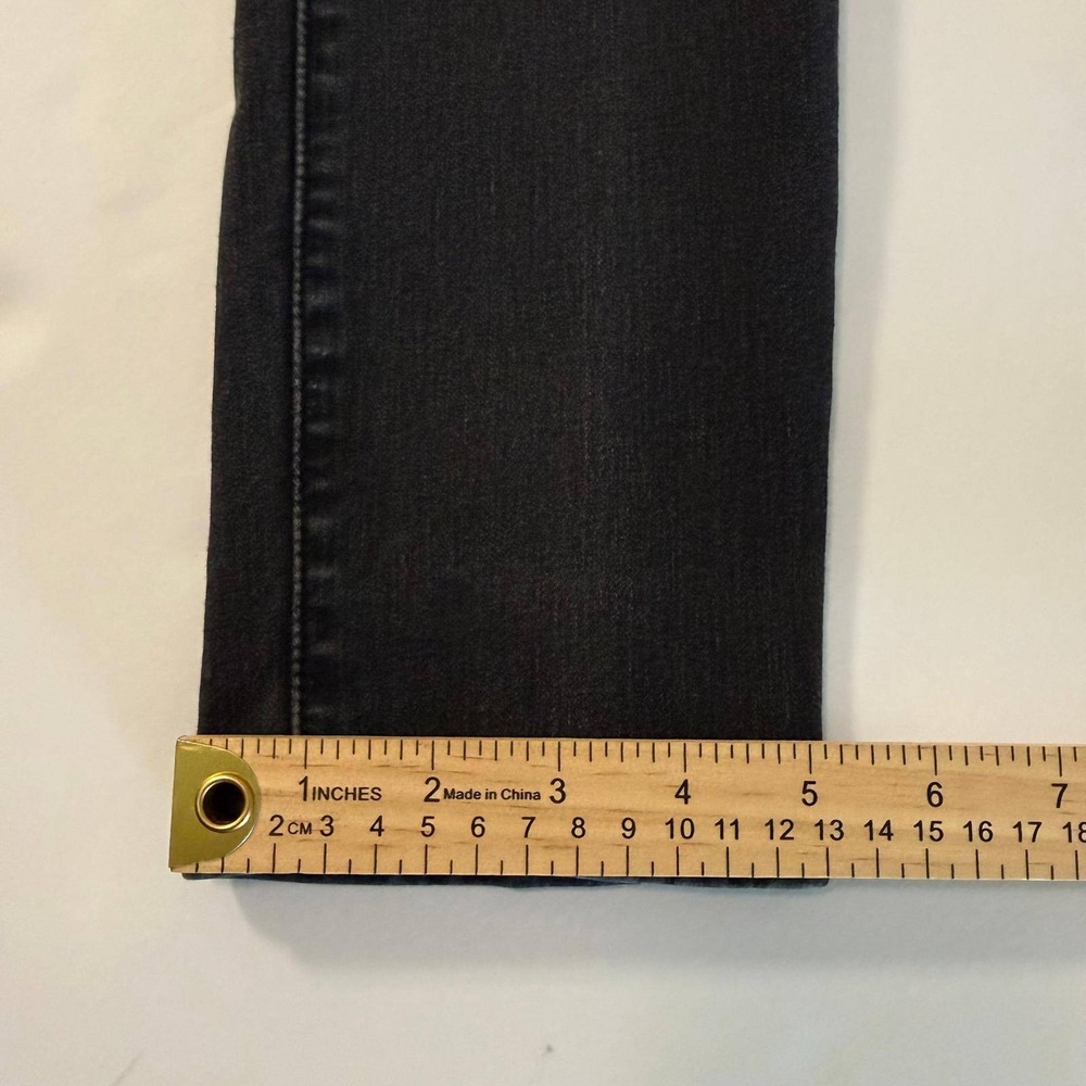 Levis 711 Skinny Jeans Womens 29 Washed Black Mid Rise Stretch Denim Denim Pants - Picture 12 of 16